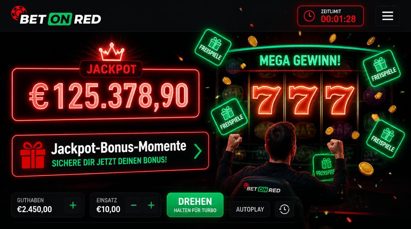 Bonusmomente und Jackpot bei BetOnRed Casino